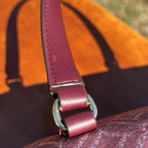Michael Kors Burgundy Satchel - Picture 14 of 16